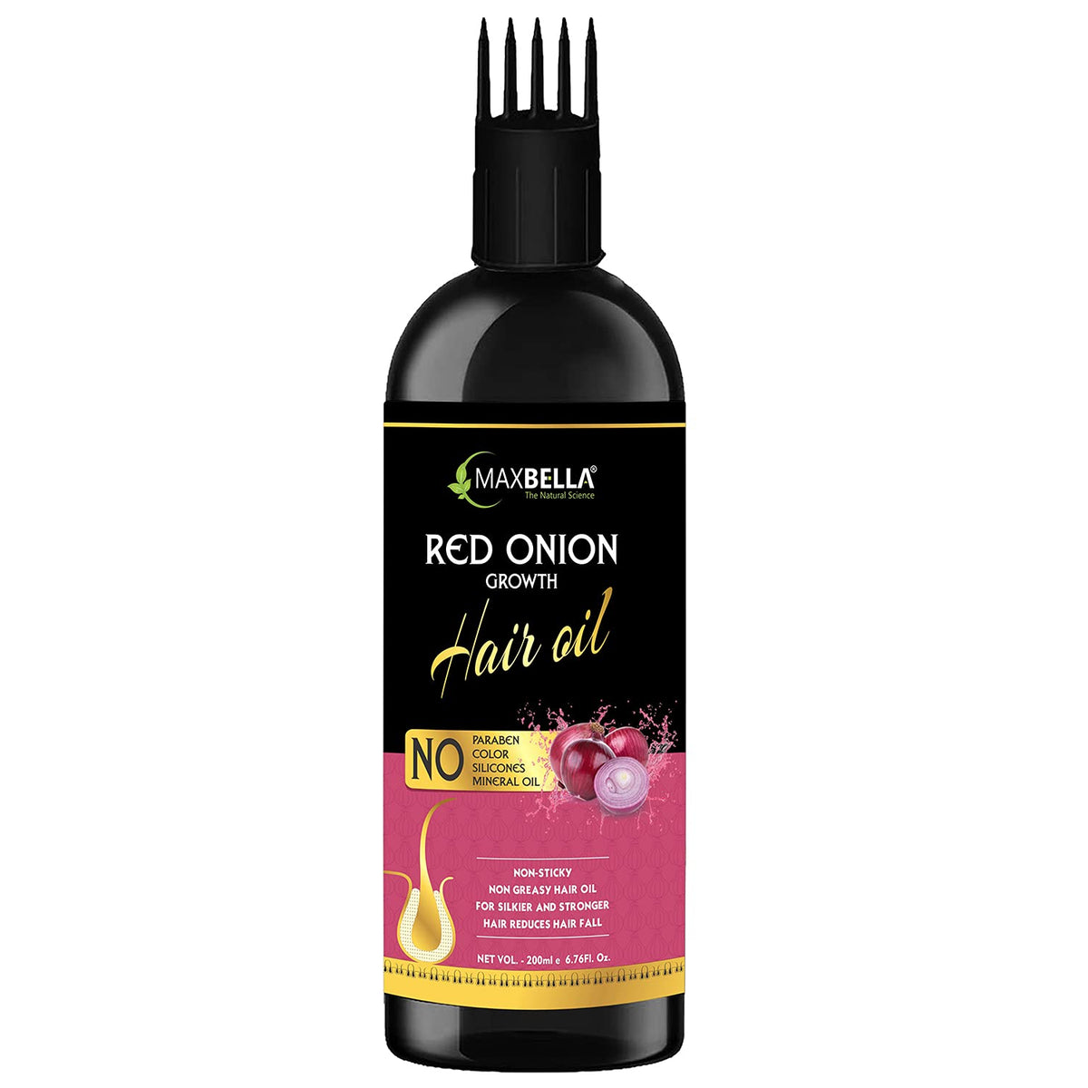 Onion Hair Oil  Now With Deep Root Comb Applicator  (200ml)