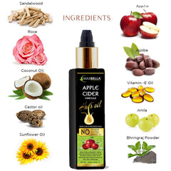 Apple Cider Vinegar Hair Shampoo (300ml) & Apple Cider Vinegar Hair Oil (200ml)  Combo Pack