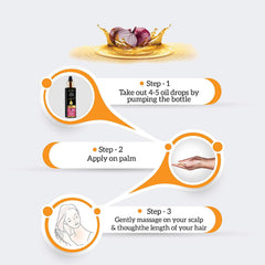 Onion Hair Oil + Onion Shampoo for Hair Fall Control (2 Items in the set)