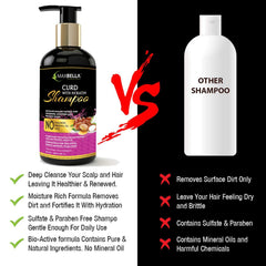 Curd With Keratin Protein Hair Shampoo 300ml,Keratin Hair Conditioner 300ml & Red Onion Hair Oil 200 ml Combo (3 Items in the set)