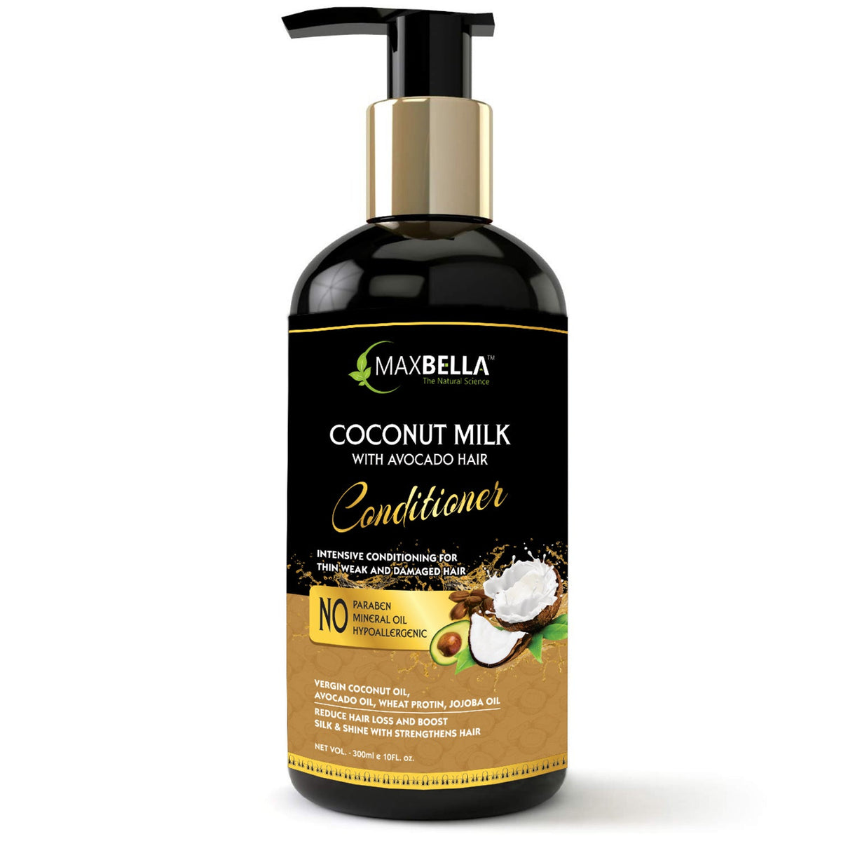 Coconut With Avocado for Nourishing, Hydrating Hair Conditioner (300ml)