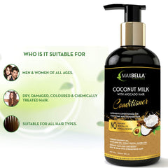 Coconut With Avocado for Nourishing, Hydrating Hair Conditioner (300ml)